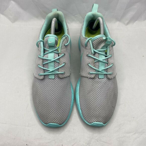 Nike iD Roshe One ‘Thank God’ Running Shoes Gray/Teal Women’s 10 704693-994 - Picture 4 of 8